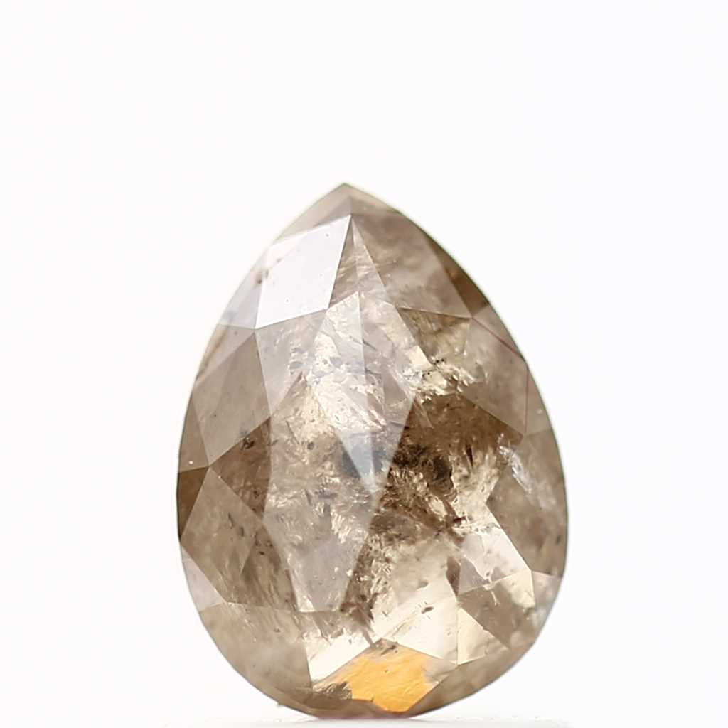 Salt and Pepper Diamond Fancy Brown Color 1.03 CT 7.25 x 5.31 x 2.81 MM Pear Cut Diamond! Natural Loose Diamond ! Christmas Gift for Her